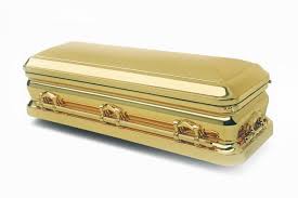 Royal Opulence Mahogany Casket – Gold